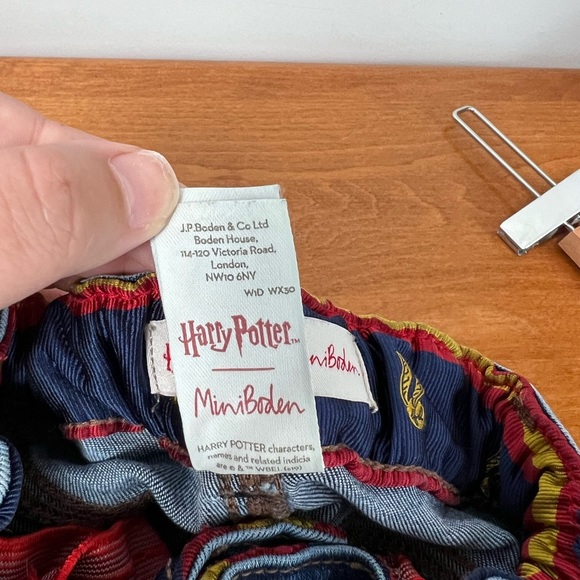 Mini Boden Harry Potter HP Jeans Denim Glasses Lightening Bolt Scar 3Y - Picture 10 of 12
